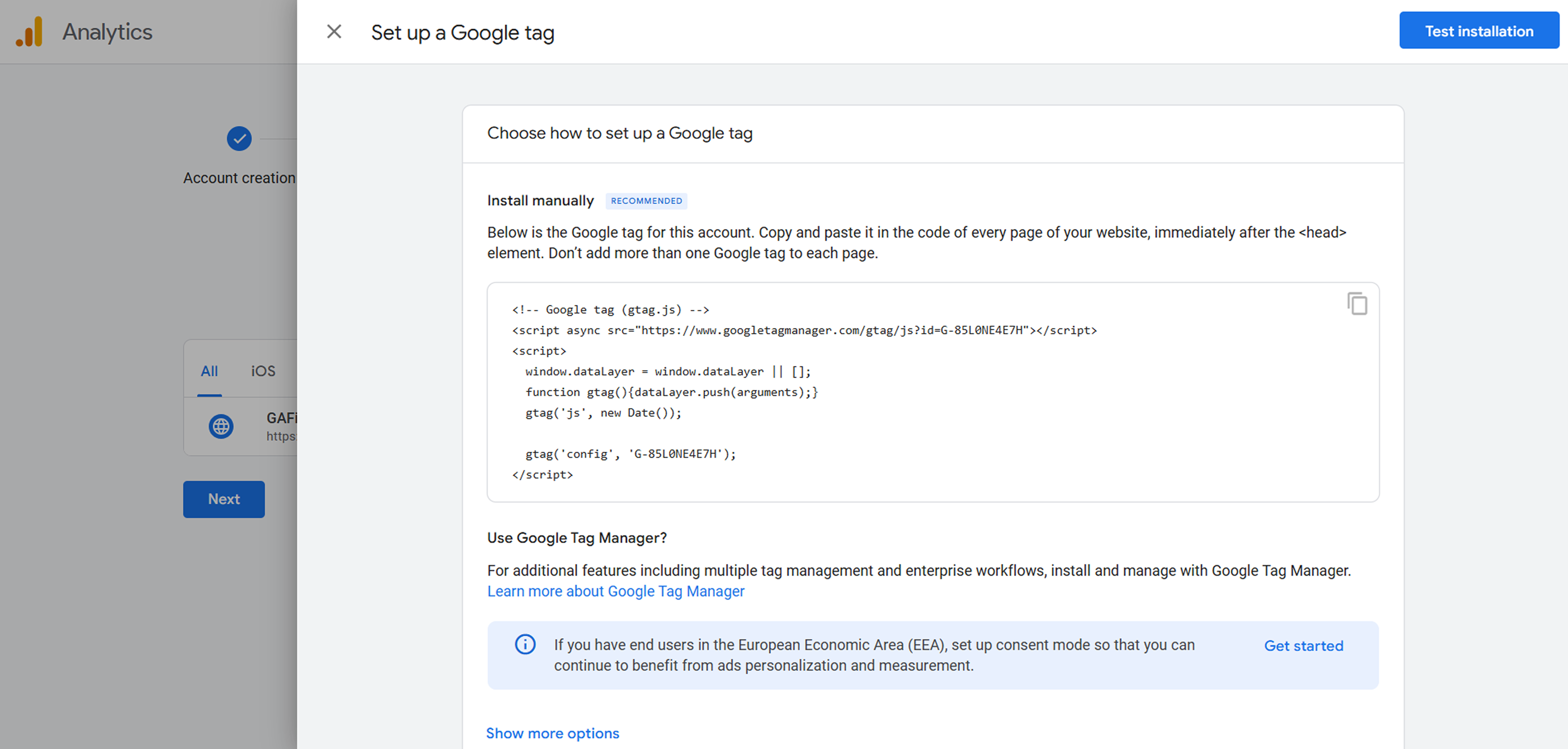 Add the GA4 Tracking Code to Your Website