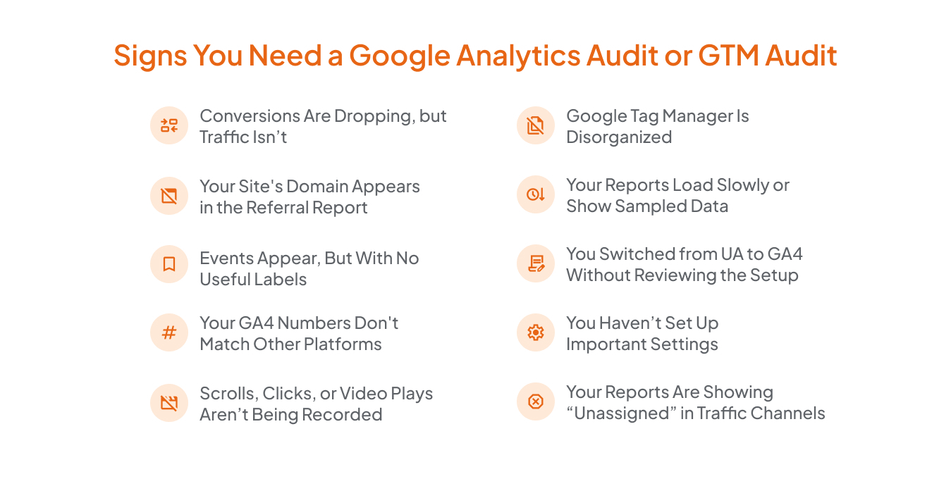 Signs You Need a Google Analytics Audit or GTM Audit